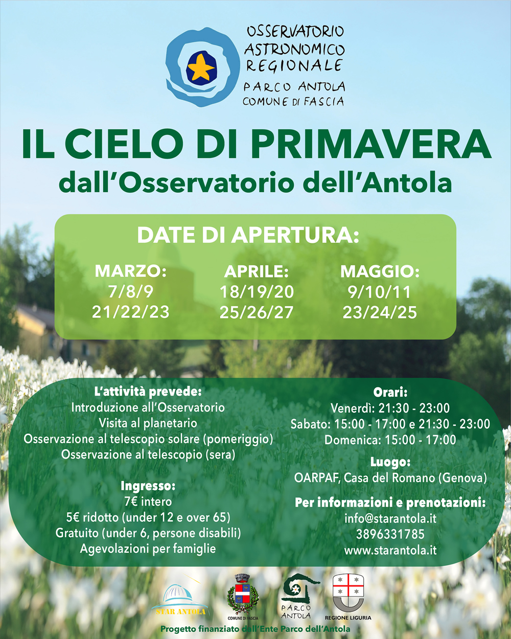 il cielo primaverile 2025